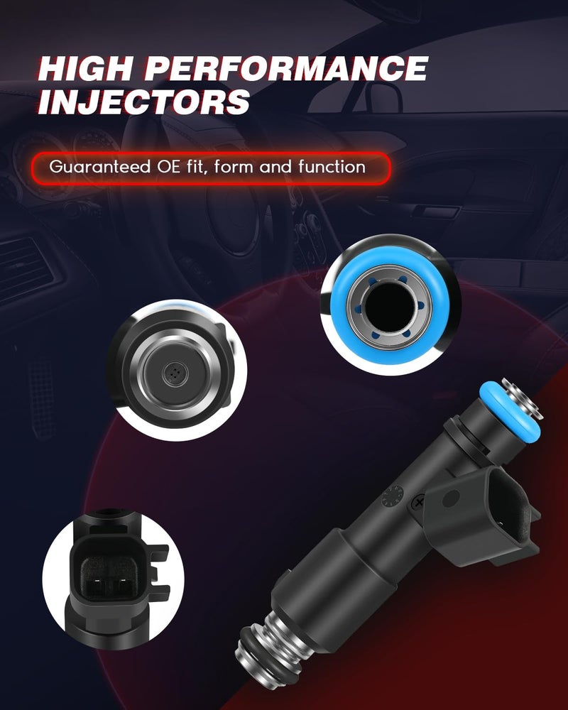 ANGLEWIDE 12582219 FJ722 Injectors,ANGLEWIDE Fuel Injectors Sets fit for 2005-2010 for Chevy Cobalt,2007-2010 for Pontiac G5,2006 for Pontiac Pursuit 832-11191 FJ10630 17114718 25362871 4pcs - Image 4